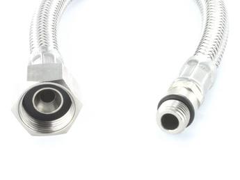 Flexschlauch rot mit Siebdichtung 45 cm Metall M8x1 (ersetzt durch 120134) AV