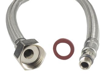 Anschlussschlauch mit Dichtung 37 cm Metall 1/2" x M10x1 NF