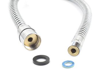 Brauseschlauch mit Dichtungen (PEX-Inliner) 175 cm Metall MZ (ersetzt durch 123854)