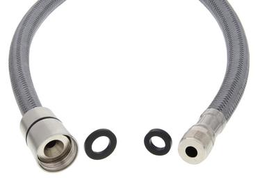 Brauseschlauch mit Dichtungen 180 cm Nylon GE