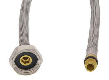 Flexschlauch neutral integrierte Dichtung 50 cm Metall 1/2" - M10x1 KP