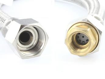 Flexible hose net complete without seal LP ORION, PALLAS 41 cm metal (replaced by 116385)