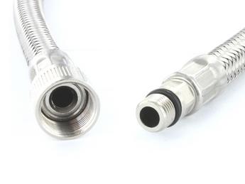 Flexschlauch für Brauseschlauch ohne Dichtung 60 cm Metall M10x1 HA