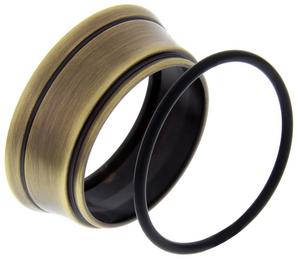 Sockel LIVIA-S Messing gebürstet + Dichtung Rev01B