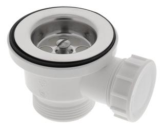 Ventil 1,5" mit Überlauf G 0,5" AL, weiß