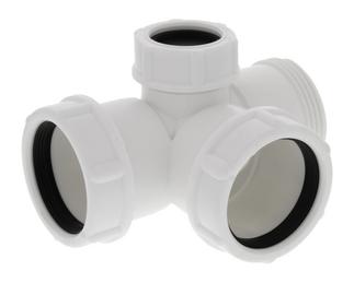 T-piece Ø= 40 mm short + equipment connection VI