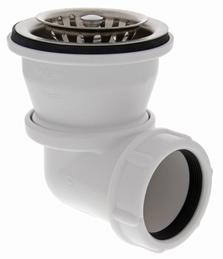 Valve 1.5" for hollow screw complete Viega, white