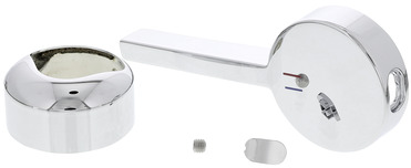 Hebel LINEE/-S Schraube hinten mit Kartuschenabdeckkappe chrom ohne BLANCO-Logo, chrom