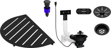 PAKET OOVALON Komponenten schwarz, schwarz matt