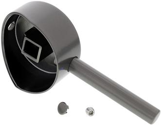 Hebel LINUS /-S satin dark steel komplett SO, satin dark steel