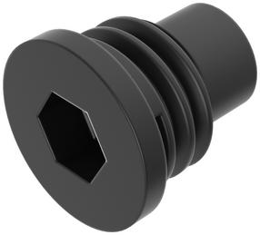 Sicherungsschraube M5x0,8x6 Hex2,5 schwarz matt