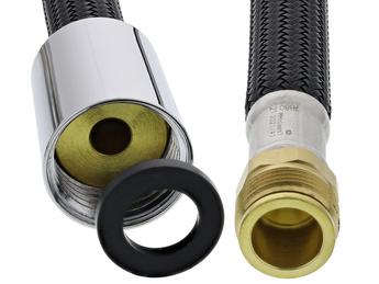 Shower hose 150cm M15x1 nylon black MP