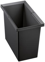 Eimer schwarz 19 Liter, Kunststoff, schwarz
