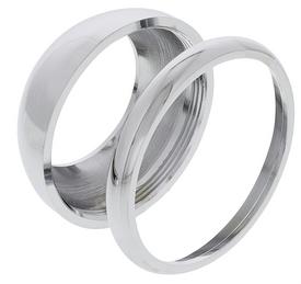 Kartuschenabdeckring + Dekorrring  chrom Rev08 KP