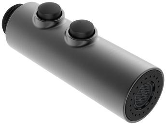 Brausekopf HD satin dark steel PVD, satin dark steel, Hochdruck