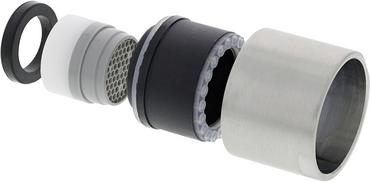 Strahlregler IG M22x1 HC Laminar TT PVD steel PN, Hochdruck