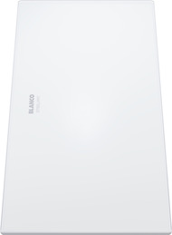 Glass Cutting board white frosted glass ZEROX 420 x 200 mm, safety glass satinised