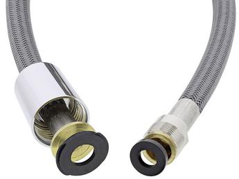 Brauseschlauch 150cm 1/2-M15x1 Nylon grau KP