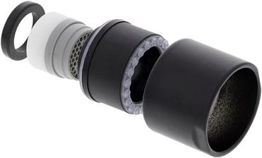 Strahlregler IG M22x1 HC Laminar TT schwarz matt PN, Hochdruck