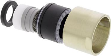 Strahlregler IG M22x1 HC Laminar TT satin gold PN, Hochdruck