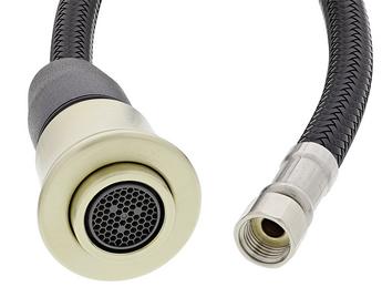 Brauseschlauch + Brausekopf LIVIA-S satin gold AV PVD, satin gold, Hochdruck