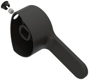 Lever silgranit black, black matt