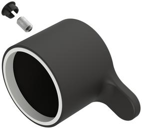 Lever filter water silgranit black, black matt