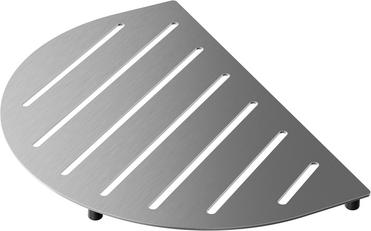 TopGrid Edelstahl gebürstet OOVALON, Edelstahl/Kunststoff