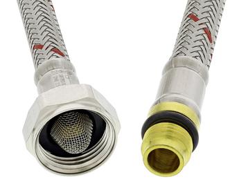 Flexible hose  70 cm red  ST R FI EU 3/8" - M10x1 NE