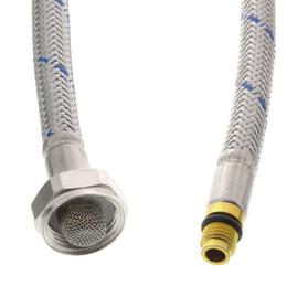 Flexschlauch blau +Siebdichtung Facelift 65 cm Metall (ersetzt durch 123937)