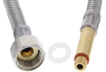 Connection hose for boiler + seal 65 cm metal MZ