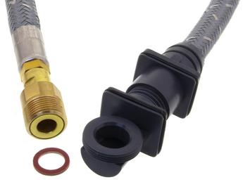 Inner parts spray + hose with seal HA (replaced by 123127 HP chrome, 139866 satin chrome HP, or 123330 LP chrome), High Pressure + Low Pressure