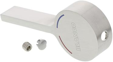 Hebel VONDA Edelstahl gebürstet komplett AV, Edelstahl gebürstet