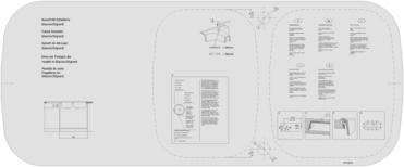 Cut-out template BLANCO DUO 8 S SILGRANIT