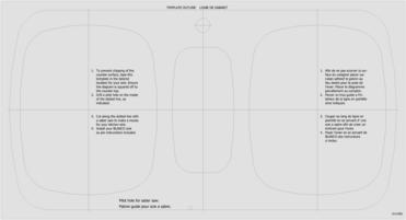 Cut-out template BLANCO MIRAGE/2