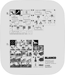 Cut-out template BLANCO SUPREME 345-U