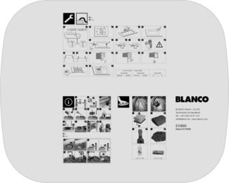 Cut-out template BLANCO TWEN