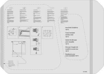 Cut-out template BLANCO PRIMO/ -BOX mini