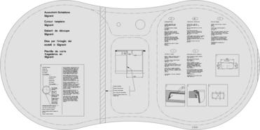 Cut-out template BLANCO CRON SILGRANIT