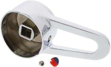 Hebel ORION chrom komplett mit Schraube und Kappe, chrom