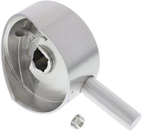 Lever LINUS /-S short stainless steel (lever altogether = 80 mm) NF, stainless steel