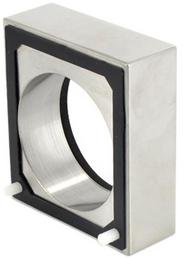 Base LEVOS-S stainless steel brushed finish with fixation pins eccentric