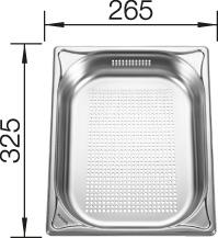 BAC GASTRO GN-P 1/2-65 INOX, Acier inoxydable