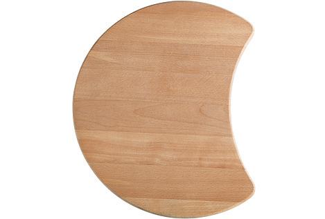 Chopping board beech wood d=410 mm, beech wood