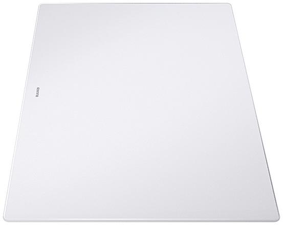 Glass chopping board white AXIA III 510x340, safety glass