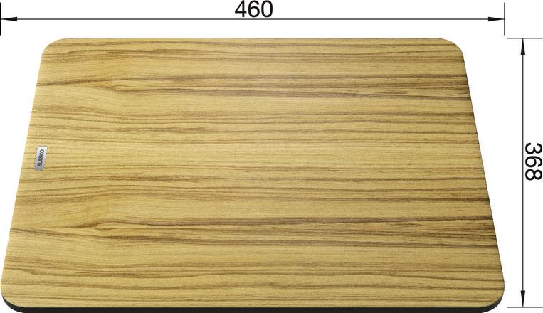 Ash compound chopping board ZENAR XL 6 S 460 x 368 mm, ash tree compound