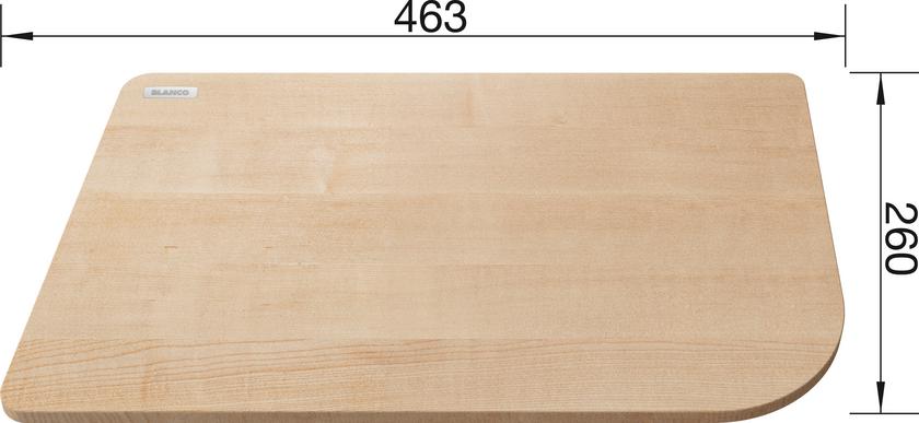 Schneidbrett Massivholz für BLANCODELTA II SILGRANIT, Holz