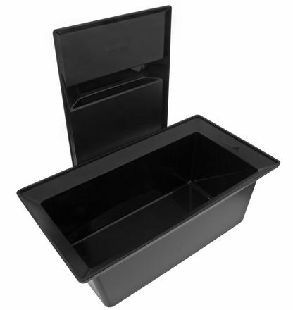 Sorting bin with lid COLLECTIS 6, plastic, black