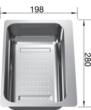 Colander METRA 6 S stainless steel, Stainless steel