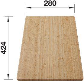 Cutting board bamboo SOLIS 424x280 mm, bamboo